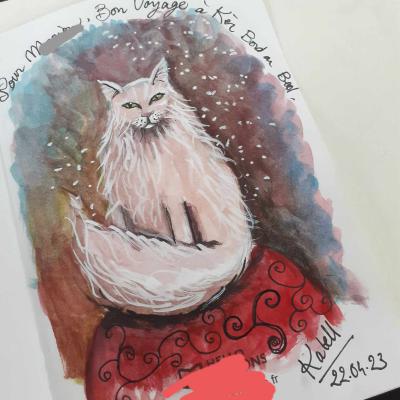 dédicace à l'aquarelle