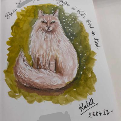 dédicace à l'aquarelle