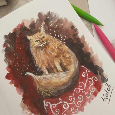 dédicace à l'aquarelle