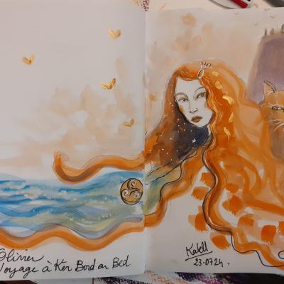 dédicace à l'aquarelle